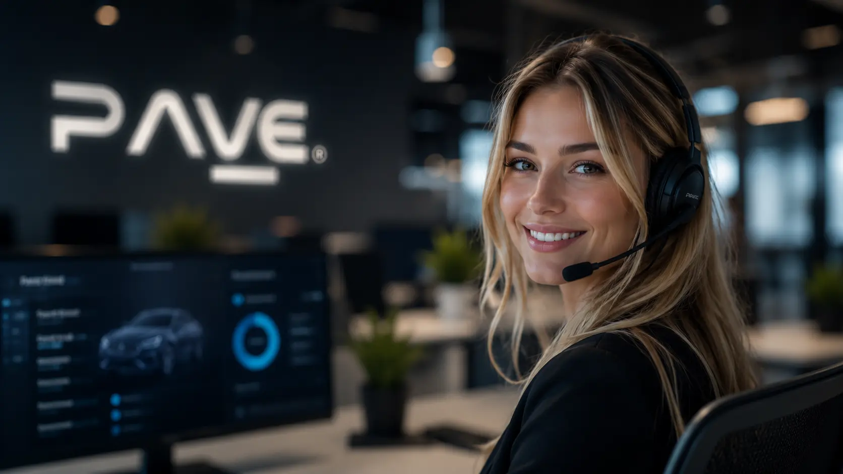 Professional support agent in a clean innovation support environment.