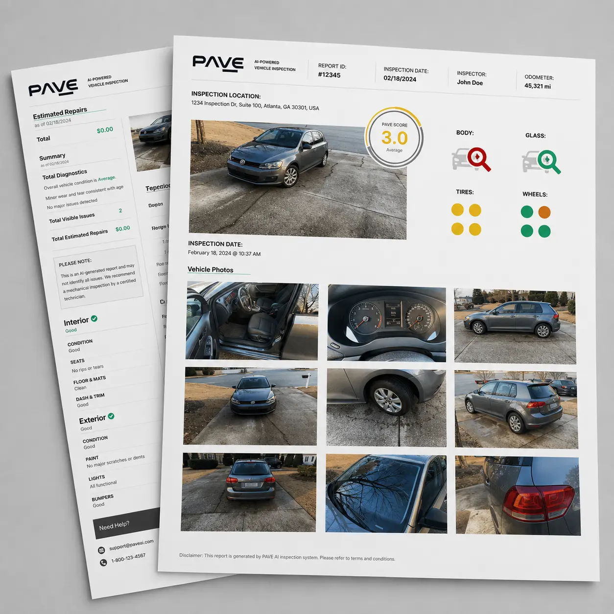 Present PAVE’s independent condition report to lessees for transparent, dispute-free billing.