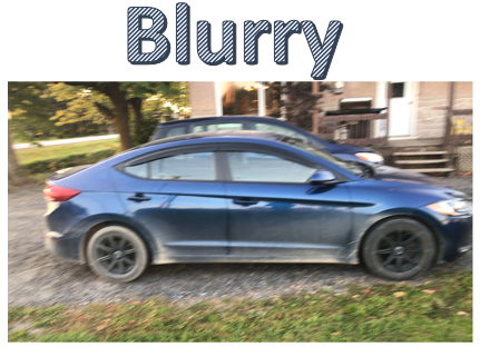 A Blurry photo will be rejected as damage can't be properly detected.