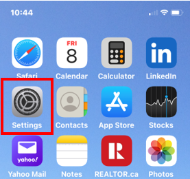 Select "Settings"
